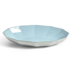 Julia Knight Astra 16" Oval Bowl Glacial Blue Outlet