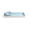 Julia Knight Astra 14" Rectangle Tray Glacial Blue Flash Sale