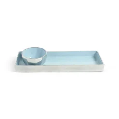 Julia Knight Astra 14" Rectangle Tray Glacial Blue Best Sale