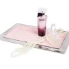 Julia Knight Cascade 12" Vanity Tray Pink Lace Clearance