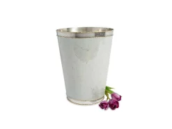 Julia Knight Cascade 11" Waste Basket Mist Discount