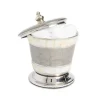 Julia Knight Classic 5.5" Covered Canister Platinum Flash Sale