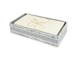 Julia Knight Classic 9" Guest Towel Tray Platinum Clearance