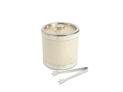 Julia Knight Classic 8" Jumbo Double Walled Ice Bucket With Tongs Snow Fashion