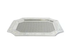 Julia Knight Classic 20" Octagonal Tray Platinum Fashion