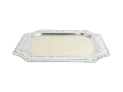 Julia Knight Classic 20" Octagonal Tray Snow Cheap