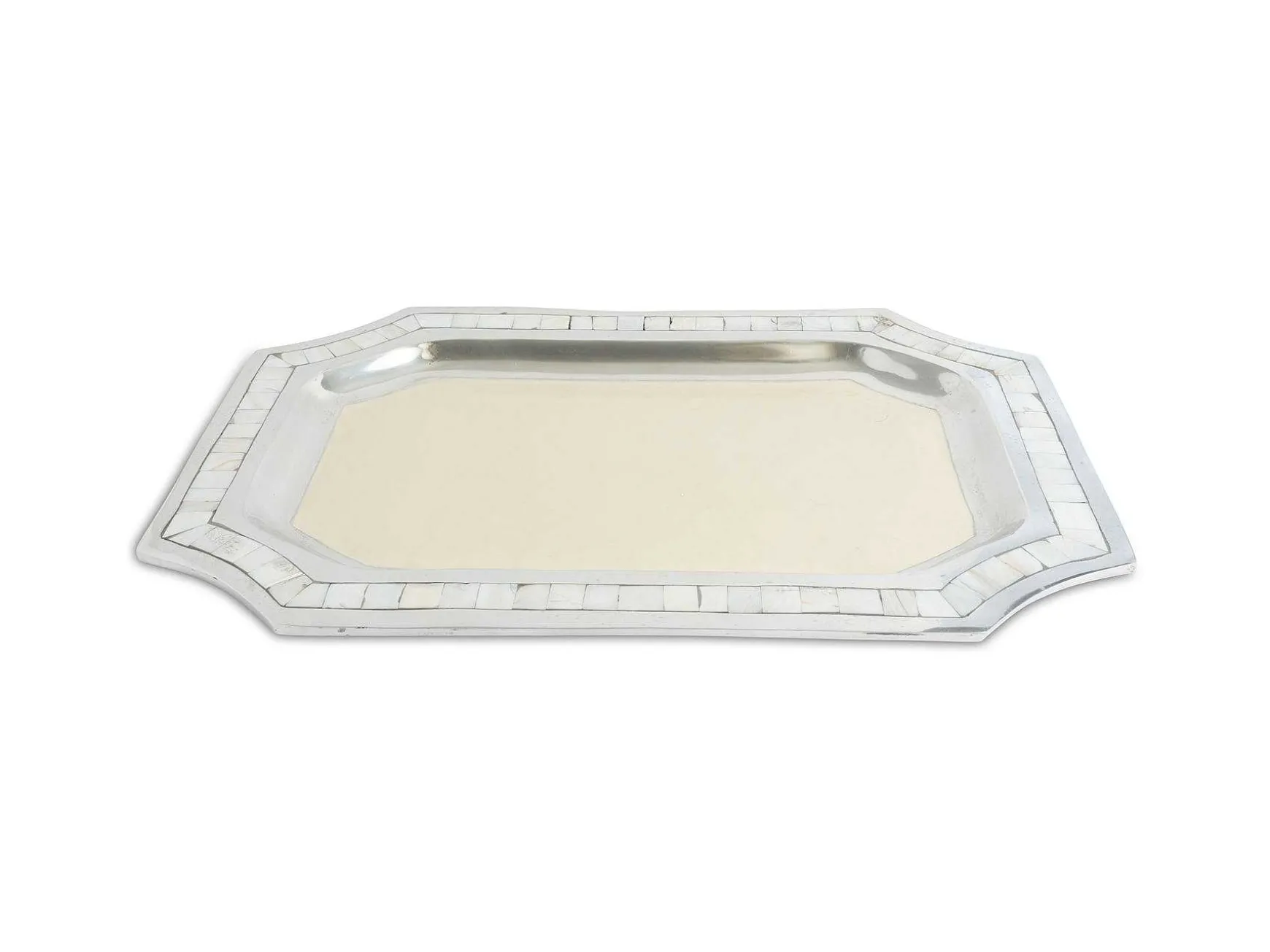 Julia Knight Classic 20" Octagonal Tray Snow Discount