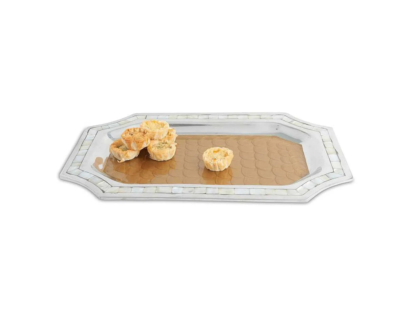 Julia Knight Classic 16" Octagonal Tray Toffee Store