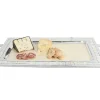 Julia Knight Classic 25" Rectangular Tray W/Handles Snow Hot