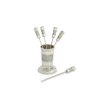 Julia Knight Classic Cocktail Pick Set Platinum Clearance
