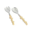 Julia Knight Coral Salad Serving Set Gold Hot