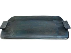 Julia Knight Eclipse 21" Rectangular Tray With Handles Steel Blue Store