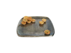 Julia Knight Eclipse 12" Stackable Square Tray Steel Blue Sale