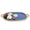 Julia Knight Florentine 22.5" Handled Tray Gold Sapphire Discount