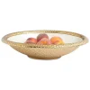 Julia Knight Florentine 15" Oval Bowl Gold Snow Discount