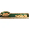 Julia Knight Florentine 16" Rectangular Tray Gold Emerald Flash Sale