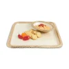 Julia Knight Florentine 15" Square Tray Gold Snow Flash Sale