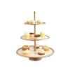 Julia Knight Florentine 18" Three-Tiered Server Gold Snow Sale