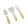 Julia Knight Florentine Cheese Serving Set Gold Cheap