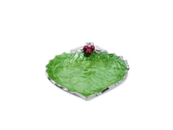 Julia Knight Holly Sprig 7" Ornament Bowl Mojito New
