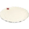 Julia Knight Holly Sprig 13" Round Platter Snow Clearance