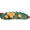 Julia Knight Holly Sprig 16" Tray Emerald Cheap