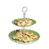 Julia Knight Holly Sprig 11.5" Two-Tiered Server Mojito Cheap
