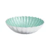 Julia Knight Peony 15" Round Bowl Aqua New