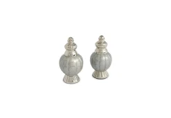 Julia Knight Peony 4" Salt & Pepper Set Platinum Cheap