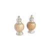 Julia Knight Peony 4" Salt & Pepper Set Toffee Fashion