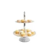 Julia Knight Peony 11.5" Two-Tiered Server Snow Cheap