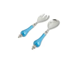 Julia Knight Peony Salad Serving Set Azure Fashion