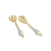 Julia Knight Peony Salad Serving Set Gold Snow Discount