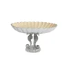 Julia Knight Sea Horse 14" Pedestal Bowl Snow Flash Sale