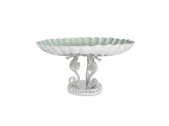 Julia Knight Sea Horse 20" Pedestal Bowl Hydrangea Discount