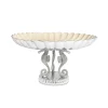 Julia Knight Sea Horse 20" Pedestal Bowl Snow Cheap