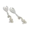 Julia Knight Sea Horse Salad Server Silver Shop