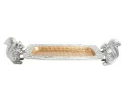 Julia Knight Squirrel 21" Centerpiece Tray Toffee Fashion