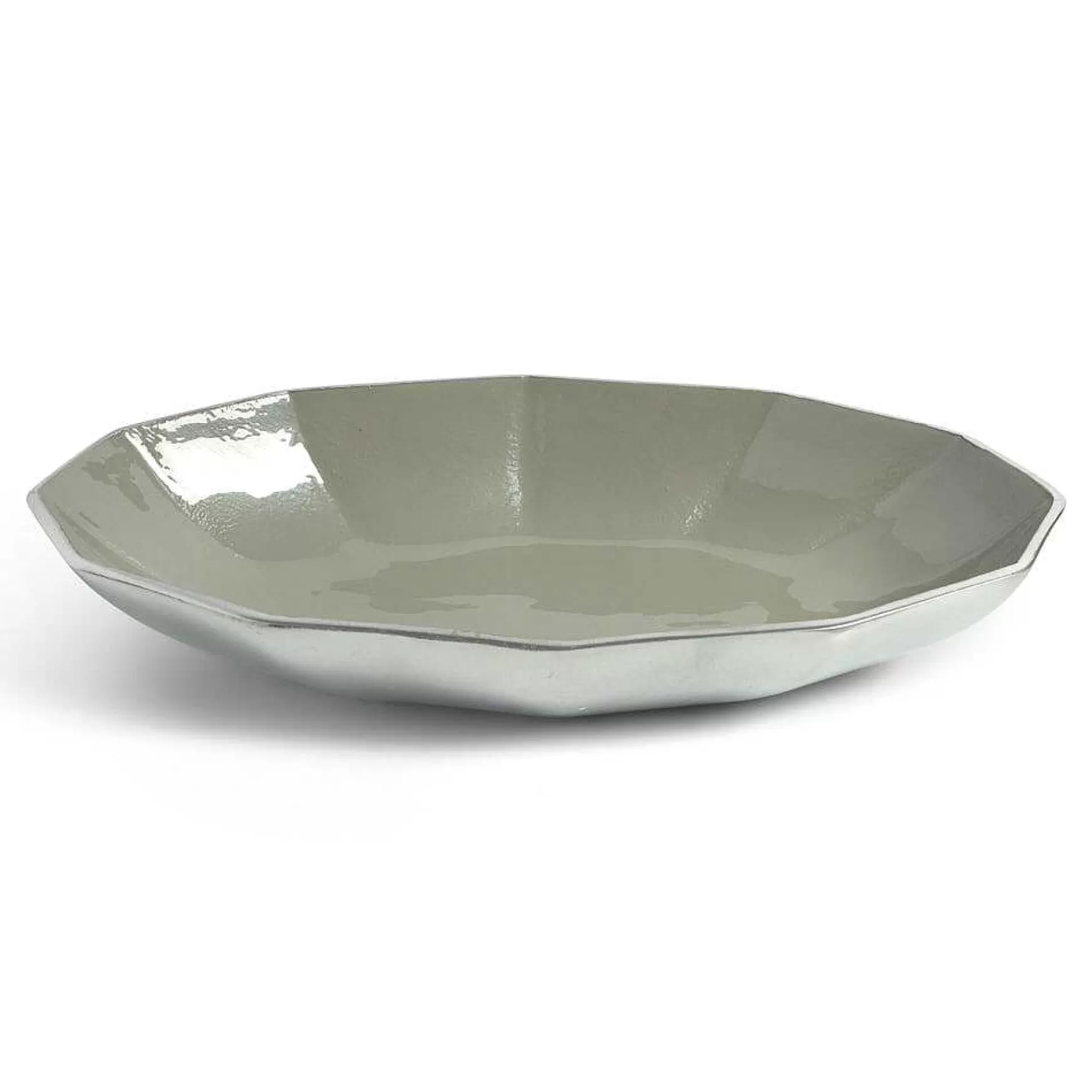 Julia Knight Astra 16" Oval Bowl Platinum Clearance