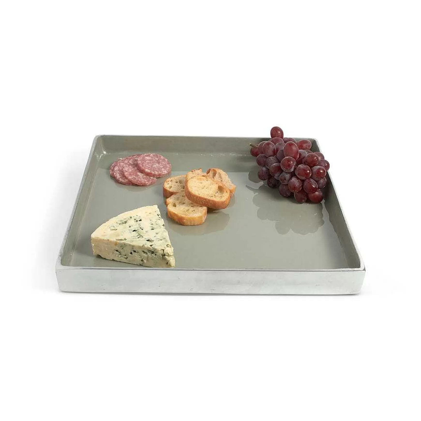 Julia Knight Astra 12.5" Square Tray Platinum Online