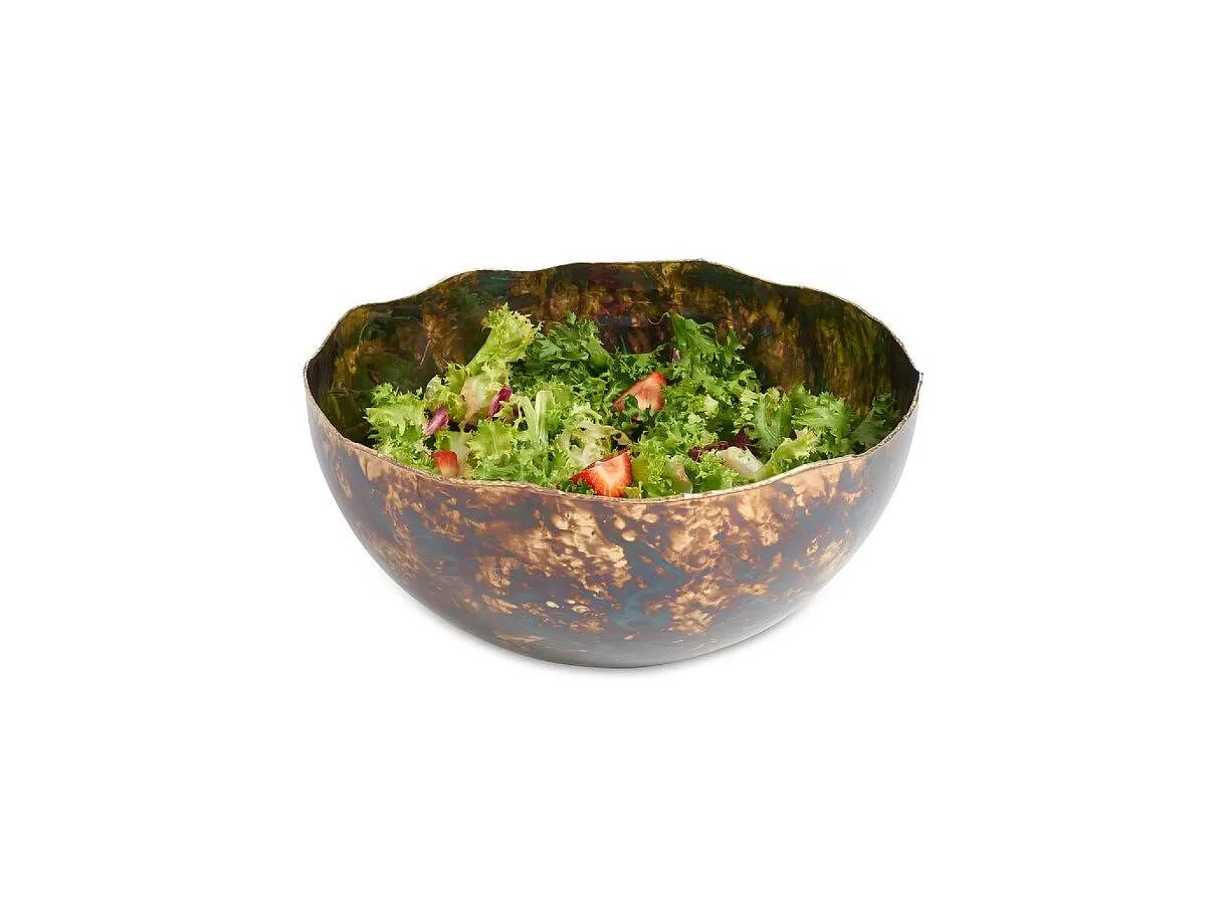 Julia Knight Cascade 12" Bowl Rainbow Bronze Hot