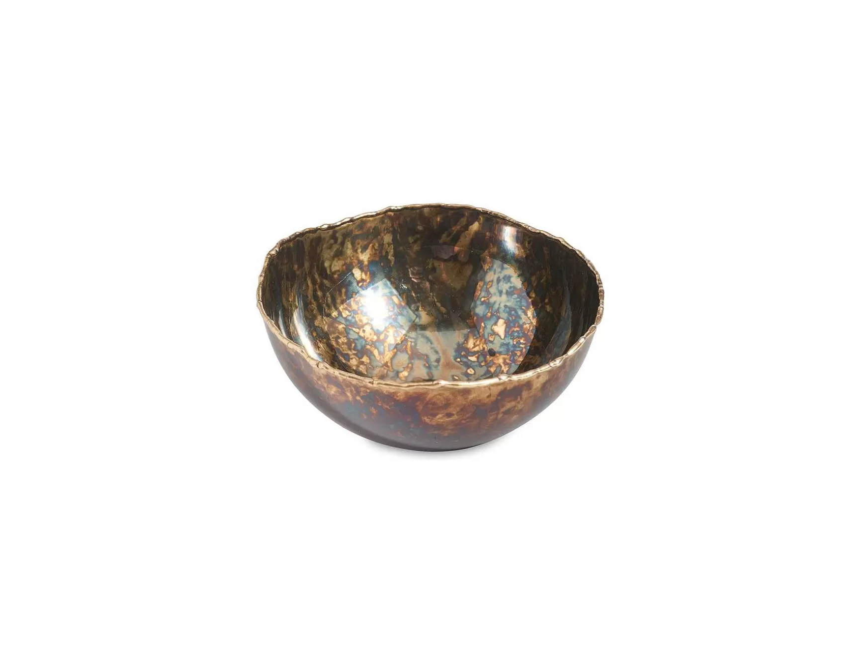 Julia Knight Cascade 4" Bowl Rainbow Bronze Flash Sale