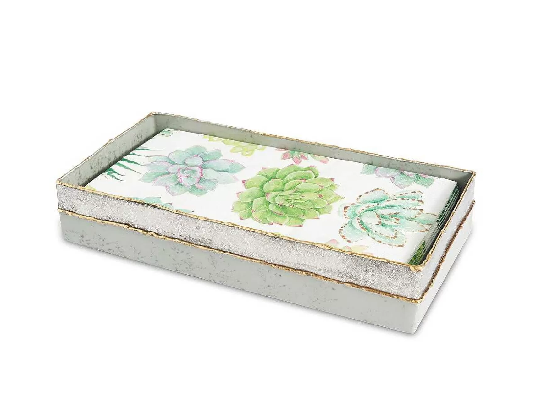 Julia Knight Cascade 9" Guest Towel Tray Mist New