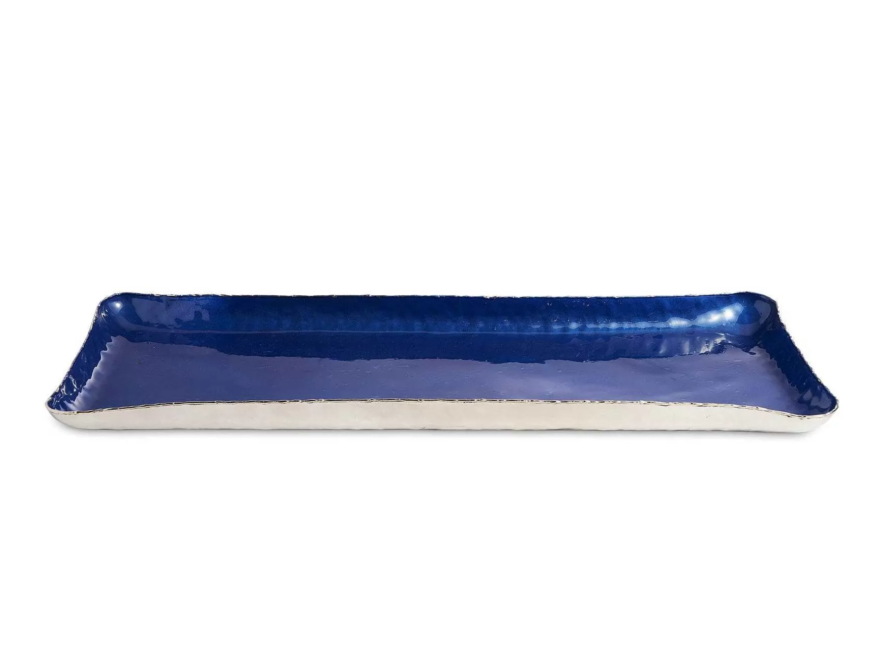 Julia Knight Cascade 17" Rectangle Tray Cobalt Discount