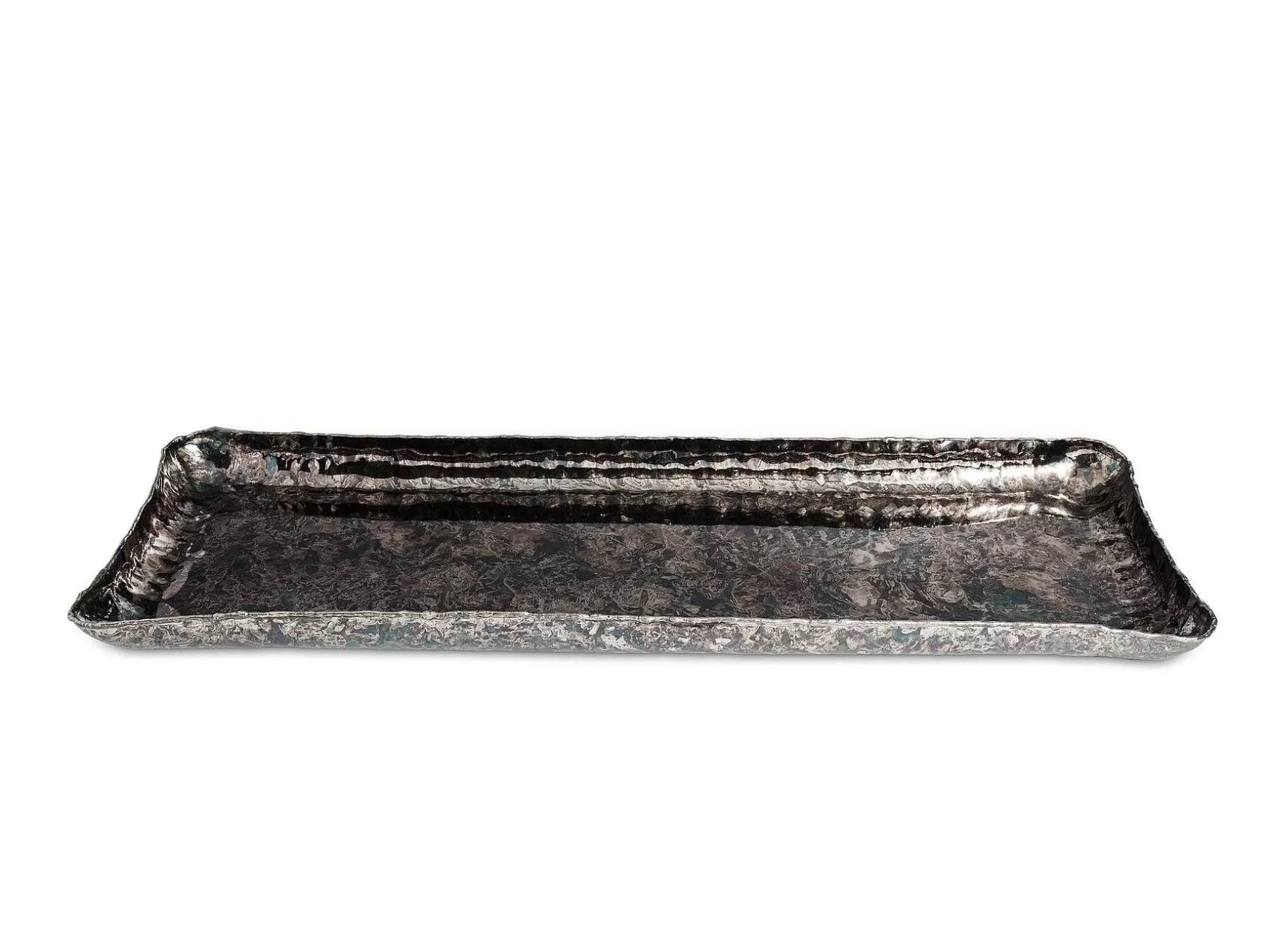 Julia Knight Cascade 17" Rectangle Tray Graphite Best Sale