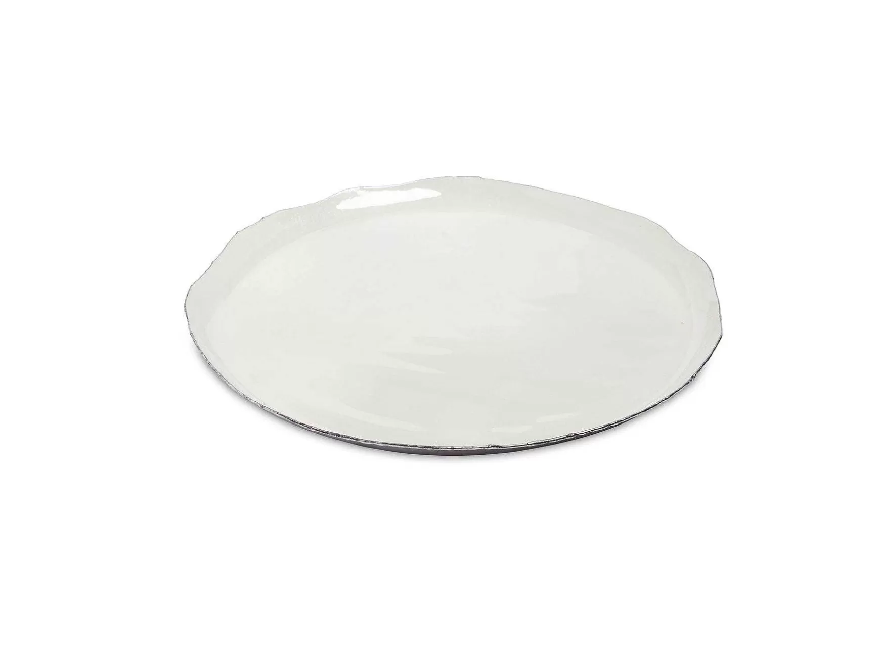 Julia Knight Cascade 13" Round Tray Cloud Cheap