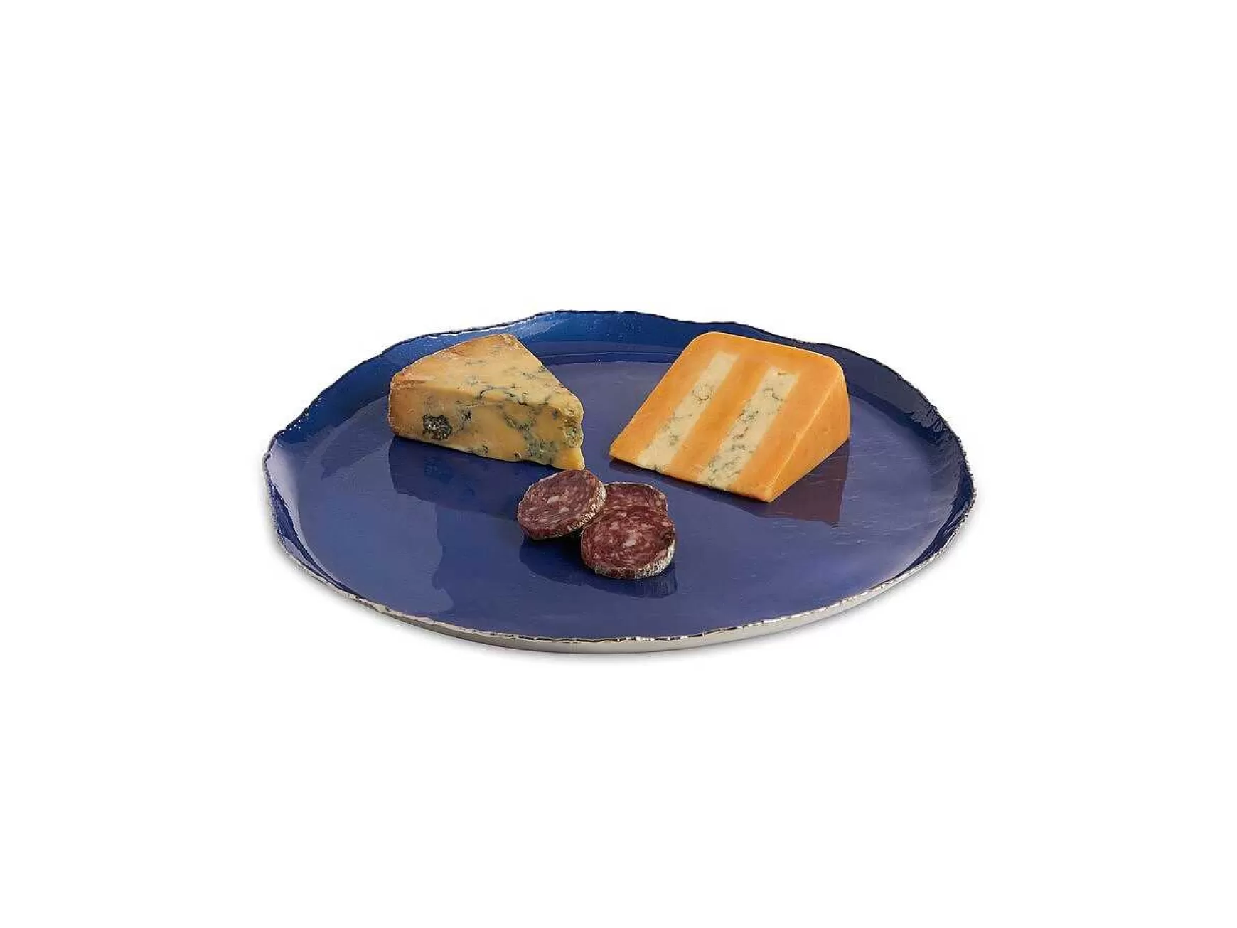 Julia Knight Cascade 13" Round Tray Cobalt Discount