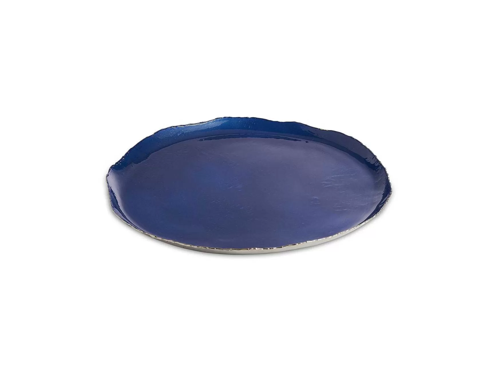 Julia Knight Cascade 13" Round Tray Cobalt Best Sale