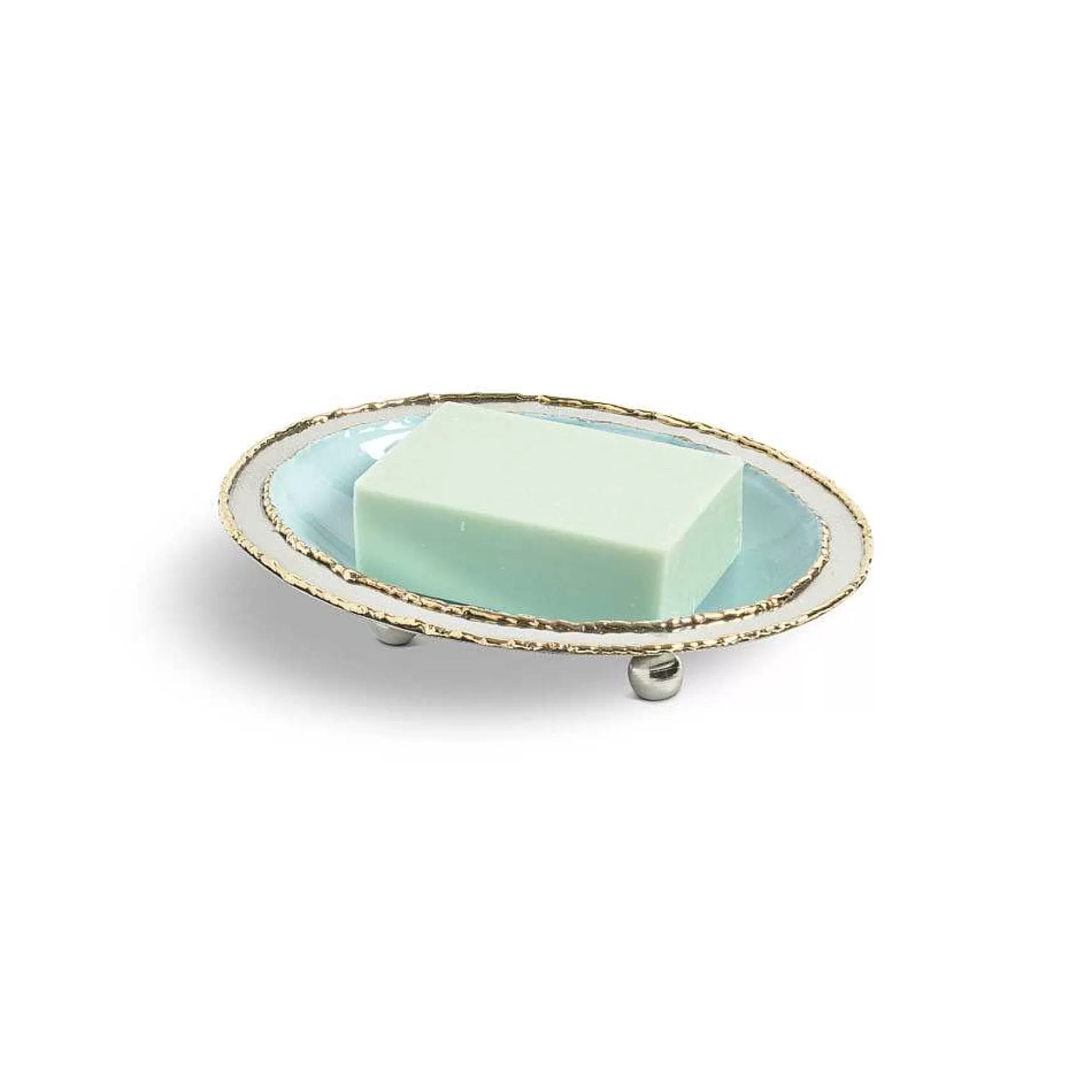 Julia Knight Cascade 6" Soap Dish Glacial Blue Hot