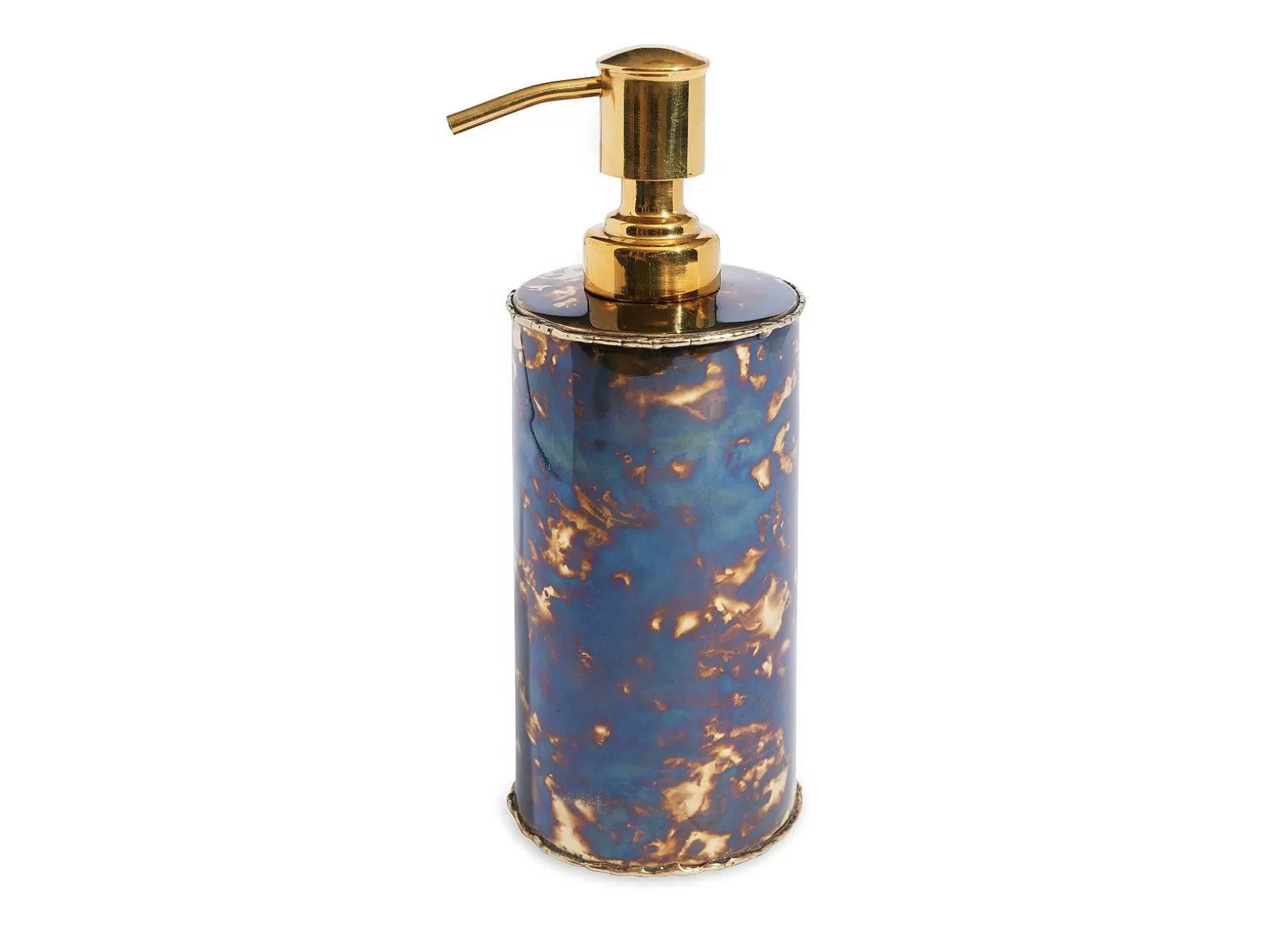 Julia Knight Cascade 7.5" Soap/Lotion Dispenser Rainbow Bronze Discount